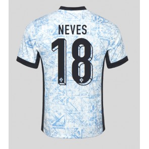 Portugal Ruben Neves #18 Udebanetrøje EM 2024 Kort ærmer